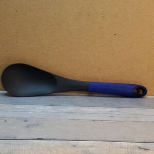 United Health Blue-Handled Nylon Cooking Spoon